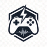 电竞实时数据网蓝色霓虹发光品牌Logo