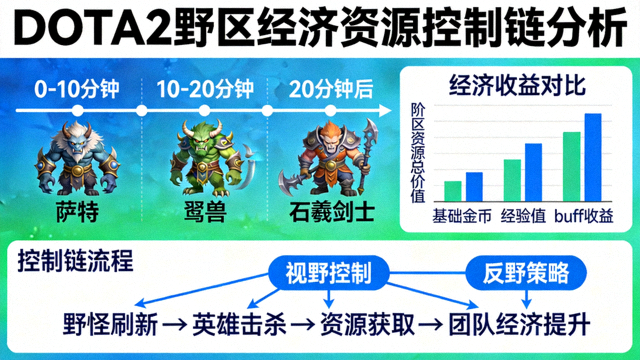 DOTA2 野区经济资源控制链分析配图
